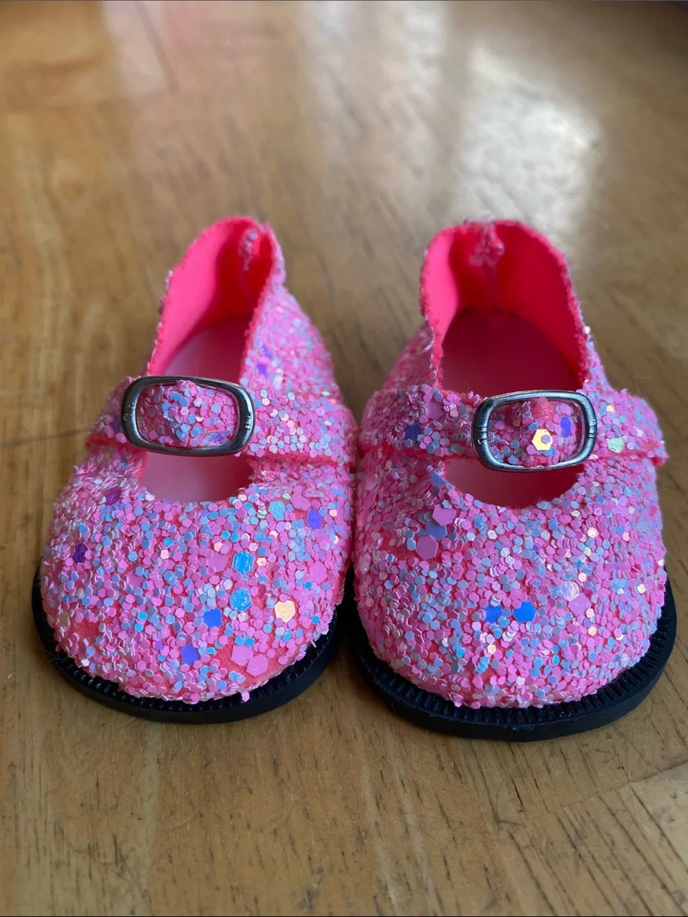 Footwear, Mary Jane Shoes, Sparkel, Light Pink, Designed for 18-inch Dolls